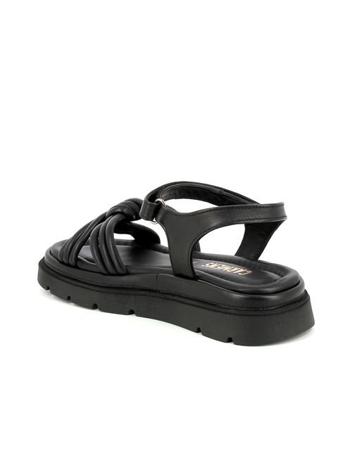 Thea Twist sandalo da donna in pelle nera CARMENS PADOVA | A55305X